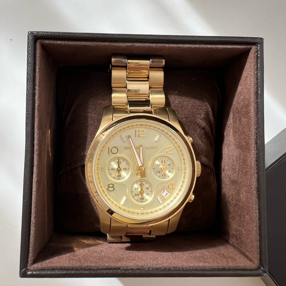 Michael Kors Gold Watch w/ box